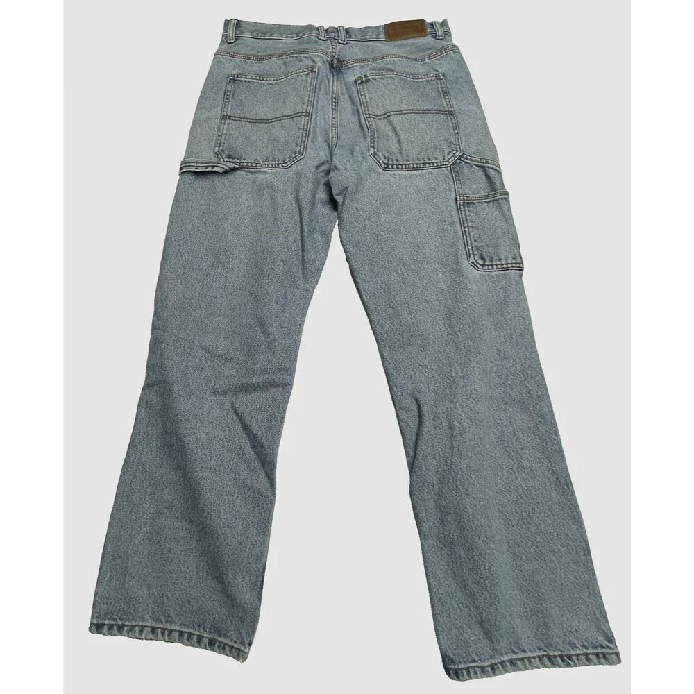 CE Schmidt Workwear Carpenter Pants Men's 34x32 Denim Blue Jeans Utility Loop